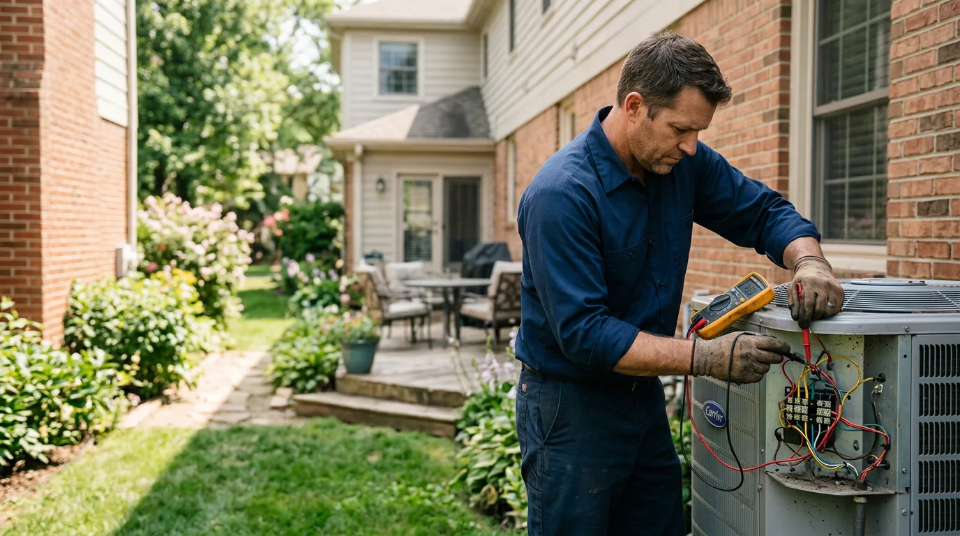 HVAC technician working near Foster, RI